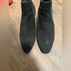 Aquatalia Black Suede Ankle Boots